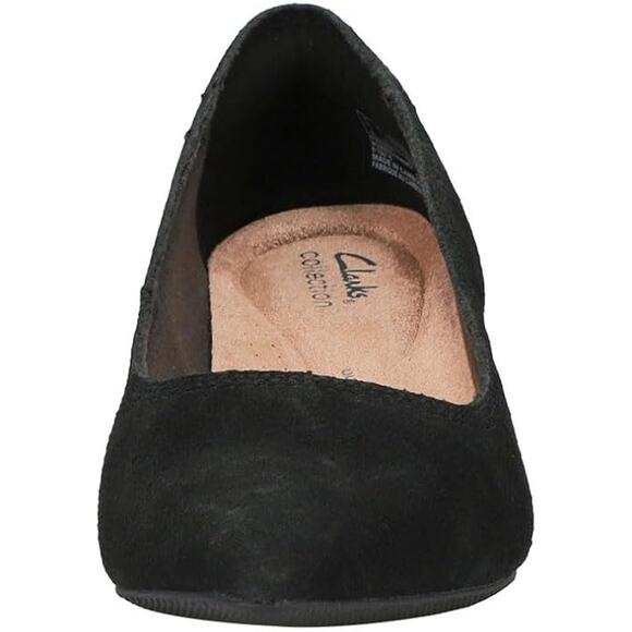 NWT Clarks Collection Women's Ellanie Hope Pump, Black Suede, 8.5 M US - Picture 2 of 5
